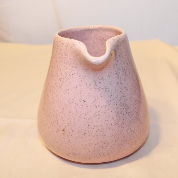 Bauer Mid Century Pink Speckled 4.5" Pitcher - Vintage Retro Grannycore - EUC - Picture 3 of 10